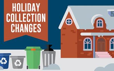 Note Curbside Trash, Recycling Pickup Delayed for All for Holidays